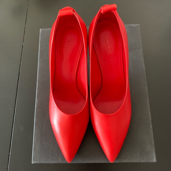 Jil Sander Shoes - NEVER WORN WITH BOX Jill Sander Red Heels, Size 37
